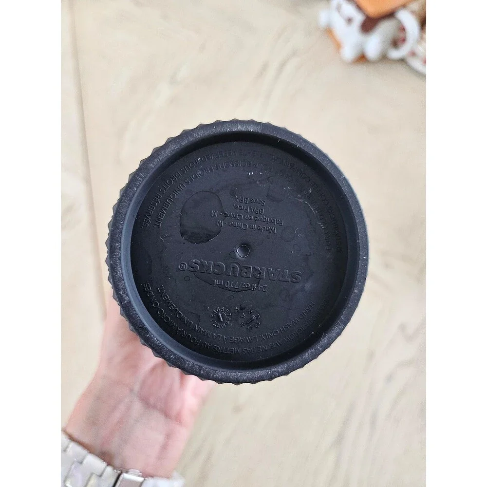 Black studded Starbucks tumbler
